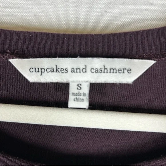 Cupcakes & Cashmere | Purple Long Sleeve Top Women’s Size Small - Picture 8 of 12